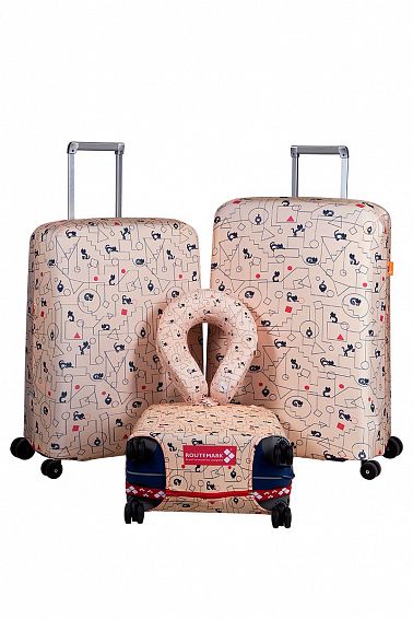 Чехол для чемодана средний Routemark SP240 Коты и порядок ART.LEBEDEV M/L