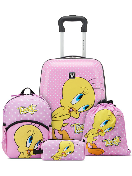 Сет детский чемодан, рюкзак, мешок, пенал Roncato 441011 Looney Tunes