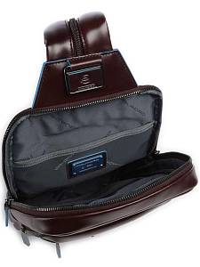 Рюкзак на одно плечо Piquadro CA6589B2/MO Blue Square Рюкзак на одно плечо Piquadro CA6589B2/MO Blue Square