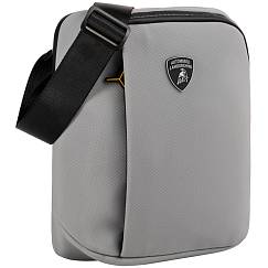 Сумка плечевая Automobili Lamborghini LBBO00242T Grey LMBG12