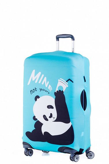 Чехол для чемодана средний Eberhart EBH549 M Teal Panda-Mine Not