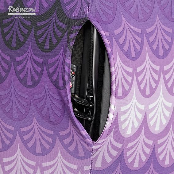 Чехол для чемодана большой Eberhart EBH446-purple-L Purple Shells