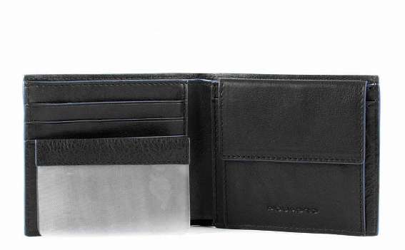 Портмоне Piquadro PU4188B2SR/N Blue Square Special Wallet with Coin Case