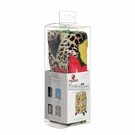 Чехол для чемодана малый Pilgrim LCS362 S Leopard with Flowers