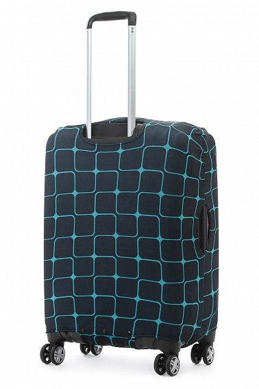 Чехол для чемодана средний Eberhart EBH582 M Blue Teal Tiles