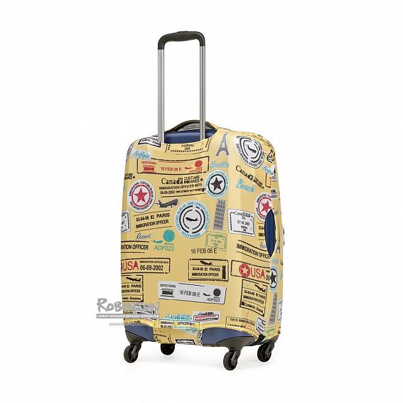 Чехол для чемодана средний Pilgrim LCS330 M Yellow Stemps