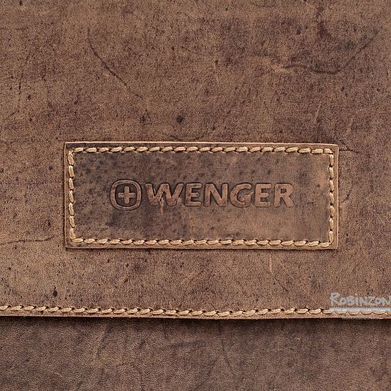 Сумка кожаная плечевая Wenger W16-04 Stonehide