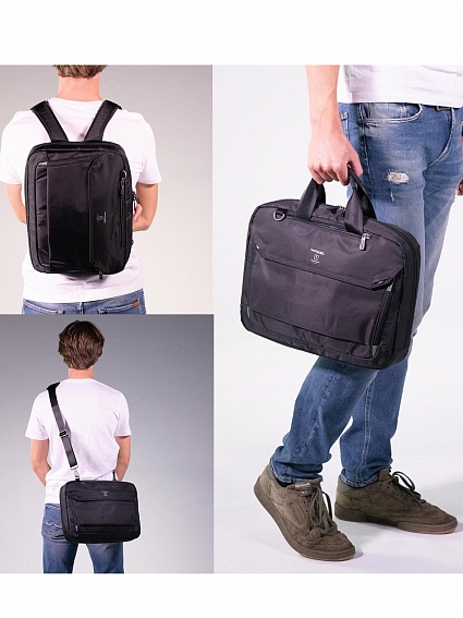 Сумка-рюкзак Hedgren HLNK06 Link 3-Way Briefcase 15 Hitch