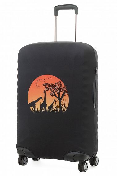 Чехол для чемодана средний Eberhart EBH598 M Giraffe Sunset