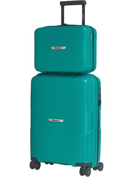 Чемодан и бьюти-кейс Robinzon RP125-1 Santorini Basic S+BC