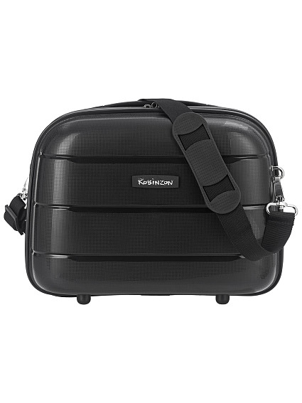Чемодан и бьюти-кейс Robinzon RP3615 Malta Black Edition S+BC
