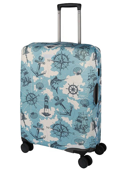 Чехол для чемодана средний Eberhart EBH812-M Ocean Trip Light Blue
