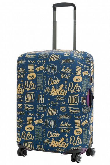 Чехол для чемодана средний Eberhart EBH680-M Blue Orange Hello
