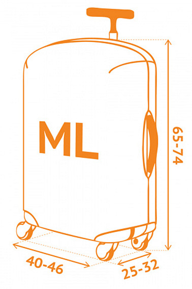 Чехол для чемодана средний Routemark SP240 DistantPlanets M/L