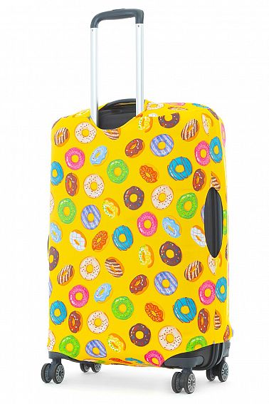 Чехол для чемодана средний Fancy Armor ECO Желтый Пончик M