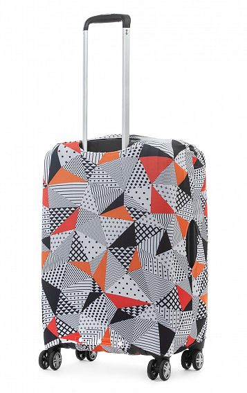 Чехол для чемодана малый Eberhart EBH447-S Black, White and Red Triangles