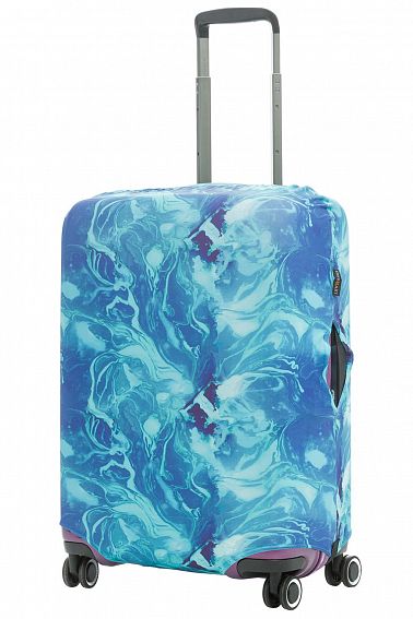 Чехол для чемодана средний Eberhart EBH687-M Turquoise Marble