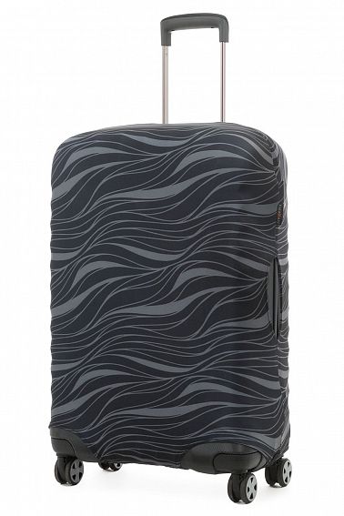 Чехол для чемодана средний Eberhart EBH609 M Black and Grey Tie Dye