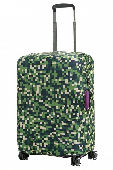 Чехол для чемодана средний Eberhart EBH601-M Green Camo Pixels