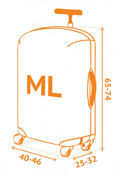 Чехол для чемодана средний Routemark SP240 Plane 2.0 -M/L