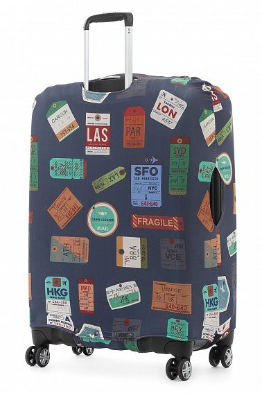 Чехол для чемодана большой Eberhart EBH586 L Travel Stickers