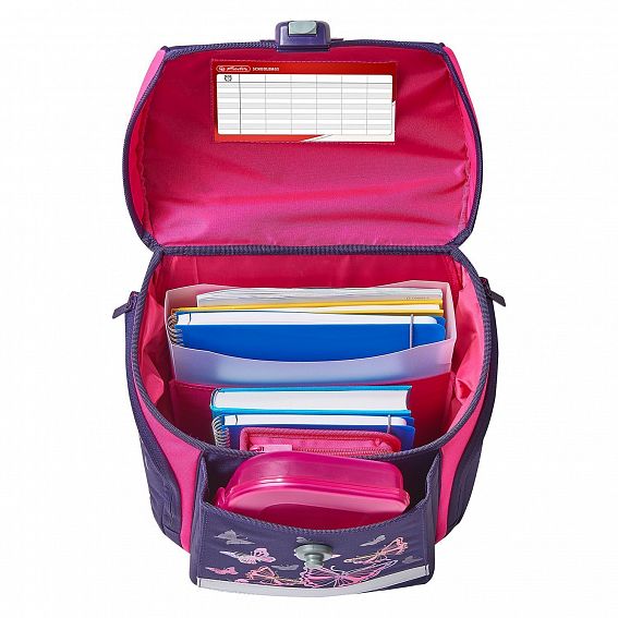 Ранец Herlitz 50020416 New Midi Plus Rainbow Butterfly с наполнением
