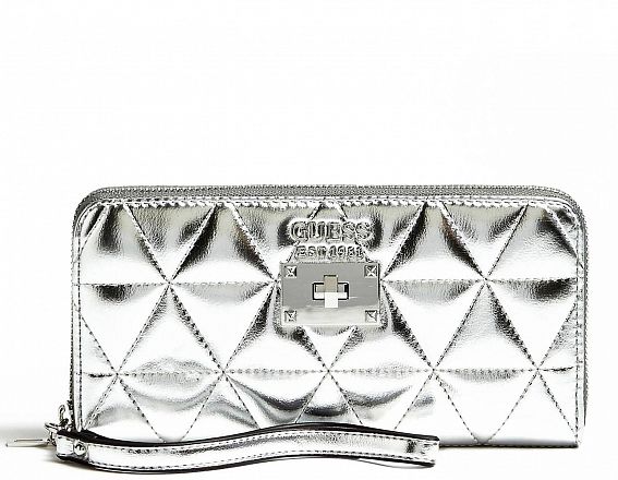Портмоне Guess SWMY7407460SIL Laiken Laminated-Look Wallet