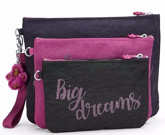 Набор косметичек Kipling K12415G71 Iaka L Wristlet 3 Pouches