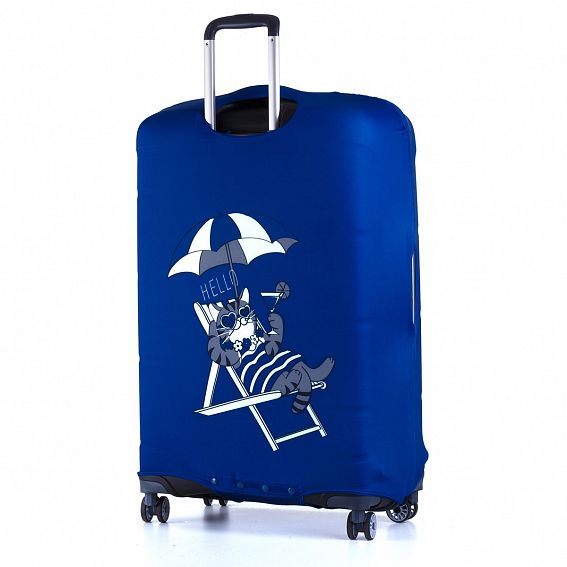 Чехол для чемодана большой Eberhart EBH580 L Hello Cat-Dark Blue