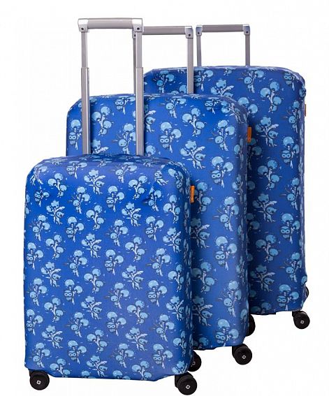 Чехол для чемодана средний Routemark SP240 Белое и Пушистое ART.LEBEDEV M/L