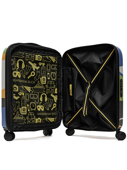 Чемодан Mandarina Duck NKV24 Logoduck + Printed Expandable Cabin Hard Trolley S exp