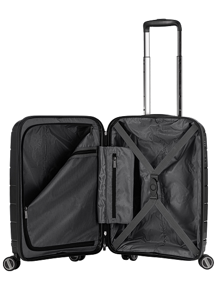 Чемодан и бьюти-кейс Robinzon RP3615 Malta Black Edition S+BC