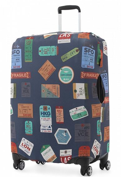 Чехол для чемодана большой Eberhart EBH586 L Travel Stickers