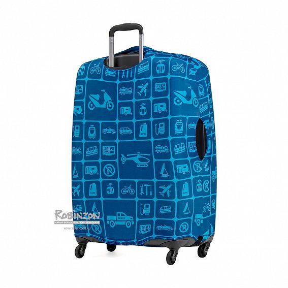 Чехол для чемодана большой Eberhart EBH398-L Blue Squares