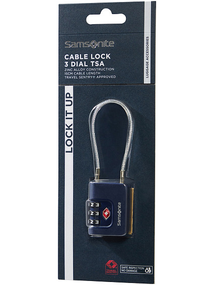 Замок Samsonite KR7*008 TA Revolution Cablelock 3 Dial TSA