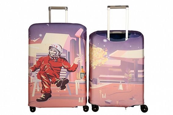 Чехол для чемодана средний Routemark SP180 Марс Дива Клаб M/L