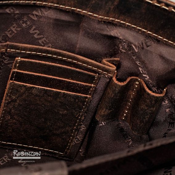 Портфель кожаный Wenger W23-09Br Arizona
