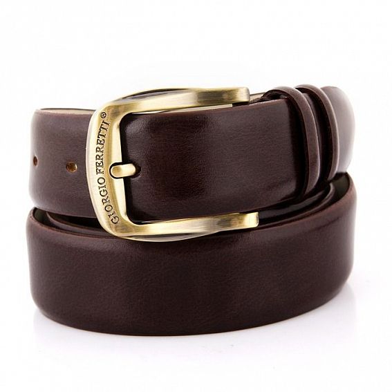 Мужской кожаный ремень Giorgio Ferretti 944774 B brown GF 125см