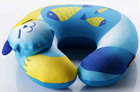 Подушка для путешествий с наполнителем из микробисера детская Travel Blue TB_235 Fun Pillow